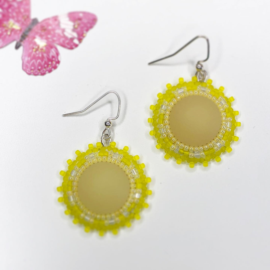 Spring Bloom - Drop Earring - Buttercup Yellow