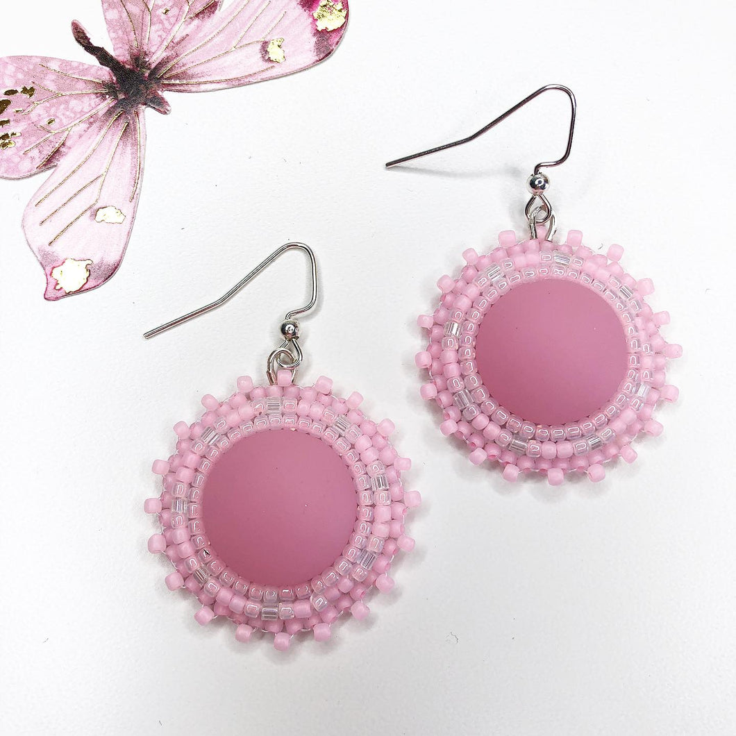 Spring Bloom - Drop Earring - Petal Pink
