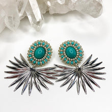 Load image into Gallery viewer, Summer Solstice Sunburst Earrings - Stones
