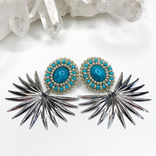 Load image into Gallery viewer, Summer Solstice Sunburst Earrings - Stones
