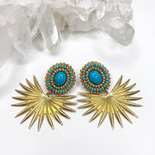 Load image into Gallery viewer, Summer Solstice Sunburst Earrings - Stones
