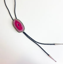 Load image into Gallery viewer, JESSIE CUSTOM ORDER -  Pink Beaded Agate Bolo Tie
