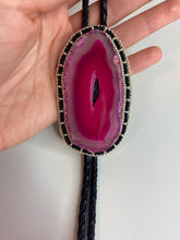 Load image into Gallery viewer, JESSIE CUSTOM ORDER -  Pink Beaded Agate Bolo Tie
