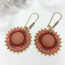 Load image into Gallery viewer, Autumns&#39; Comfort Drop Earrings - Dusty Coral
