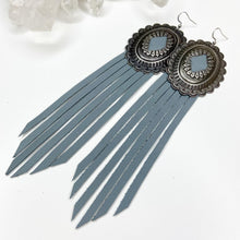 Load image into Gallery viewer, Autumn&#39;s Comfort Fringe Leather Earrings
