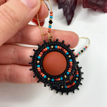 Load image into Gallery viewer, Autumn Embers Drop Earrings - Rust
