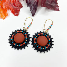 Load image into Gallery viewer, Autumn Embers Drop Earrings - Rust
