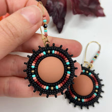 Load image into Gallery viewer, Autumn Embers Drop Earrings - Warm Sand
