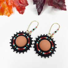 Load image into Gallery viewer, Autumn Embers Drop Earrings - Warm Sand
