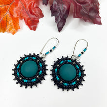 Load image into Gallery viewer, Autumn Embers Drop Earrings - Teal
