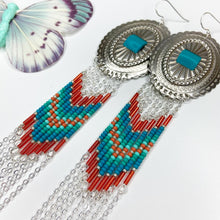 Load image into Gallery viewer, Sunny Daze Statement Earrings - Orange Jelly
