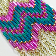 Load image into Gallery viewer, Sunny Daze Statement Earrings - Magenta Jelly
