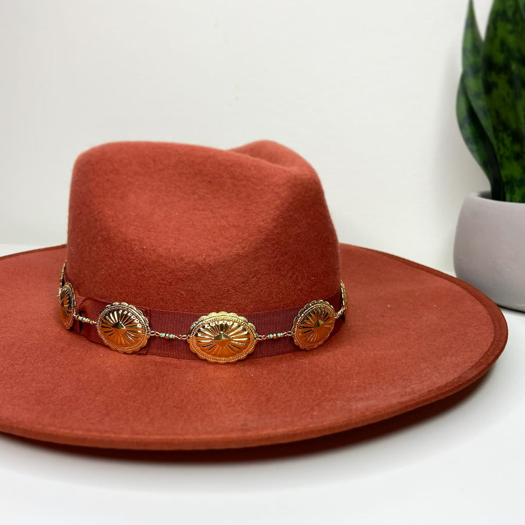 Wild West Concho Hat Band - Silver