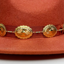 Load image into Gallery viewer, Wild West Concho Hat Band - Gold
