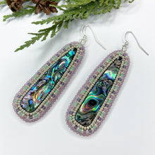 Load image into Gallery viewer, Winter&#39;s Wonder Abalone Drop Earrings
