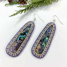 Load image into Gallery viewer, Winter&#39;s Wonder Abalone Drop Earrings
