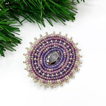 Load image into Gallery viewer, Winter Reflections Headbands with Beaded Brooch

