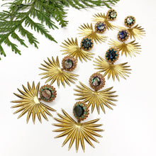 Load image into Gallery viewer, Winter Reflections Sunburst Earrings
