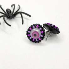 Load image into Gallery viewer, Spooky Eye Stud Earrings - Purple
