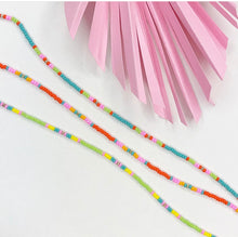 Load image into Gallery viewer, Pastel Seed bead chokers - three colourways in green, orange and turquoise
