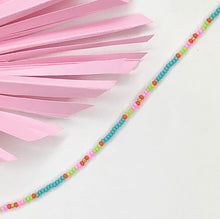 Load image into Gallery viewer, Pastel Seed bead choker in Turquoise, green, pink and orange
