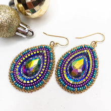 Load image into Gallery viewer, Disco Dynasty Beaded Drop Earrings
