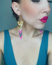 Load image into Gallery viewer, Divine Being Earrings - Magenta
