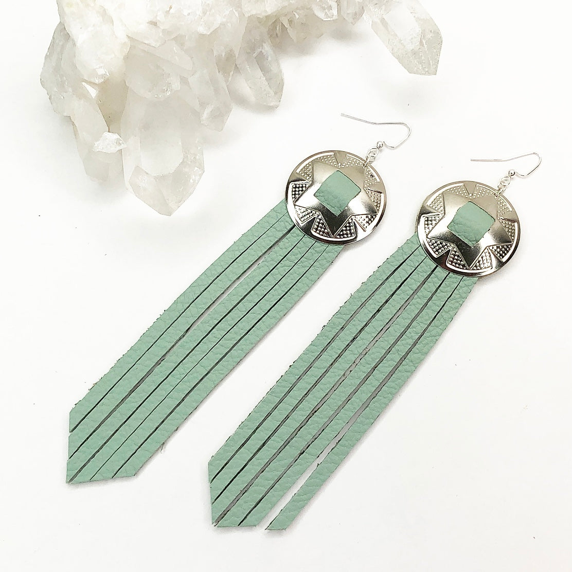 Air - Fringe Leather Earrings