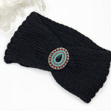 Load image into Gallery viewer, Serenity Knit Headbands with Beaded Brooch
