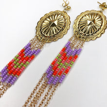 Load image into Gallery viewer, Neon Nirvana Chain Earrings
