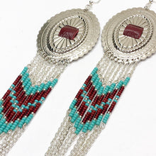 Load image into Gallery viewer, Revival Statement Earrings - Turquoise
