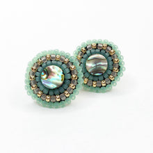 Load image into Gallery viewer, Serenity Abalone Stud Earrings
