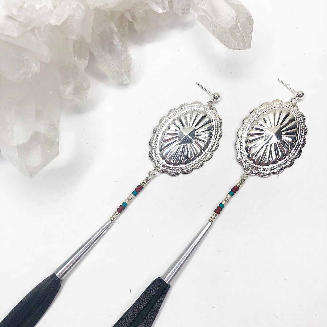 Serenity Tassel Earrings - Silver